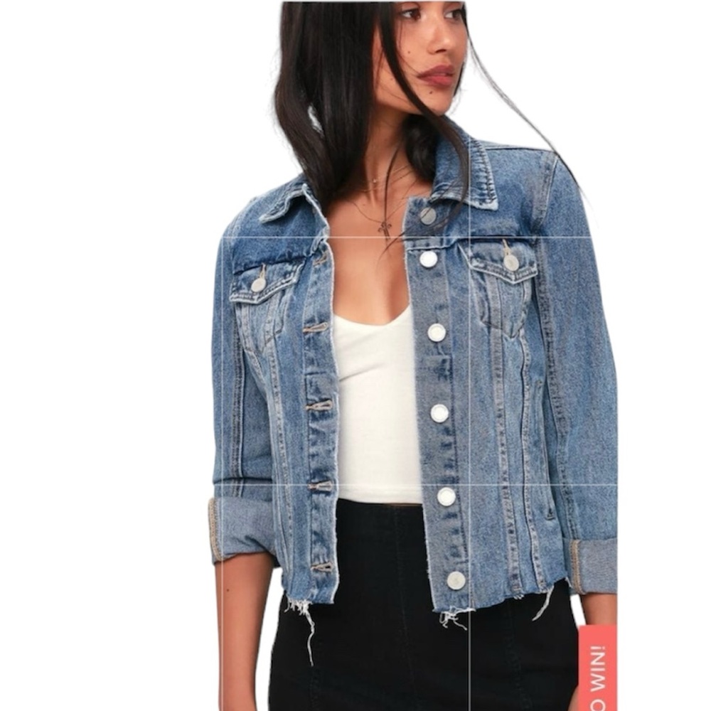 Blank NYC Traffic Jam Light Wash Denim Jacket